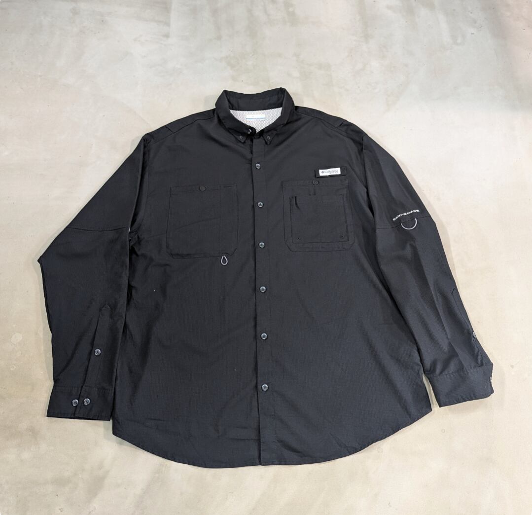 columbia pfg fishing shirt !ブラック! 小岩店