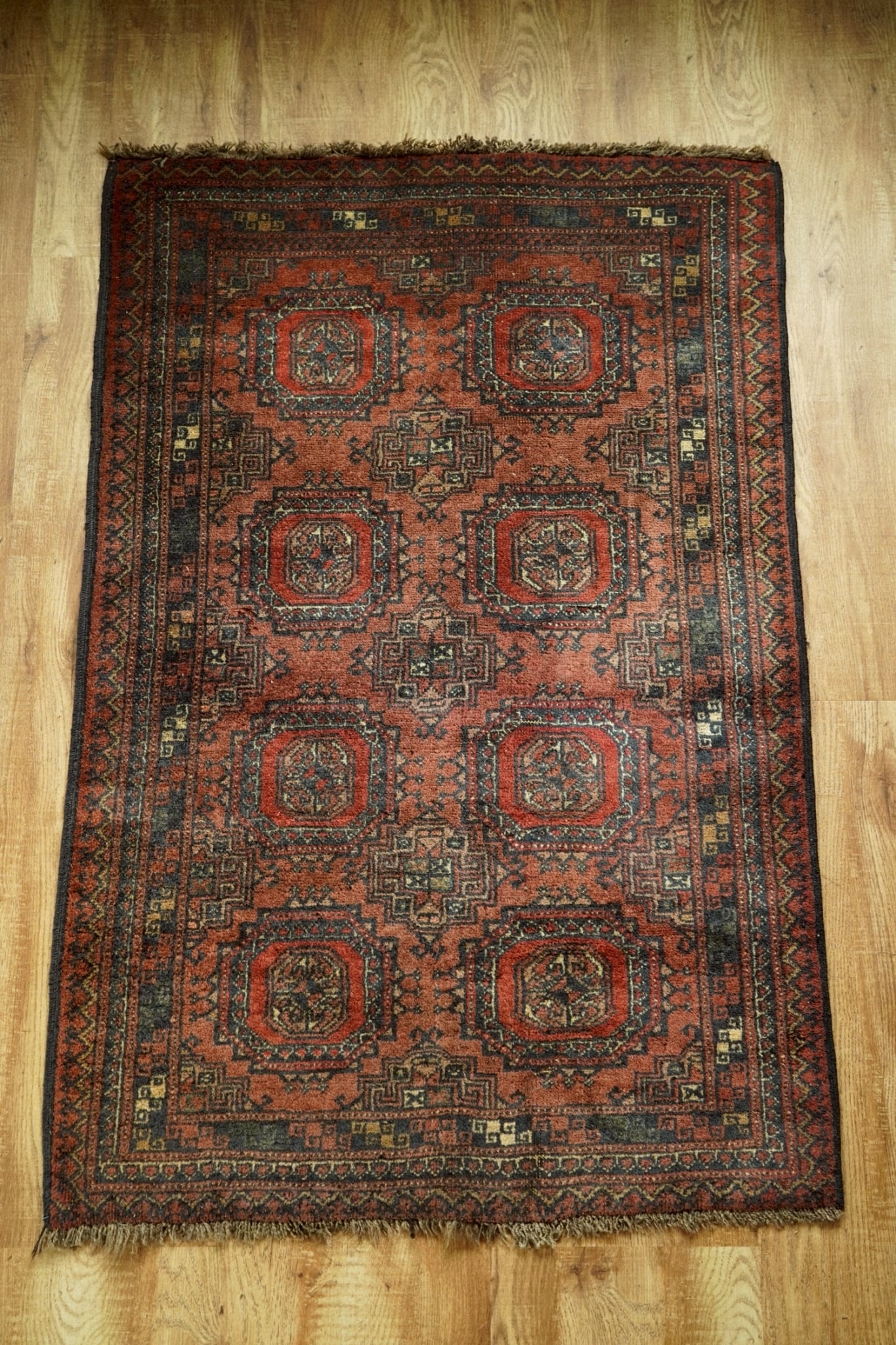 116×208 古民家に似合うVINTAG RUGです 2138-Vintage Turkmen rug | 手織りのヴィンテージラグ専門店 | Bahr