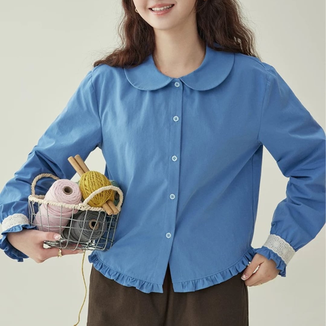 カフスレースシャツ F3960