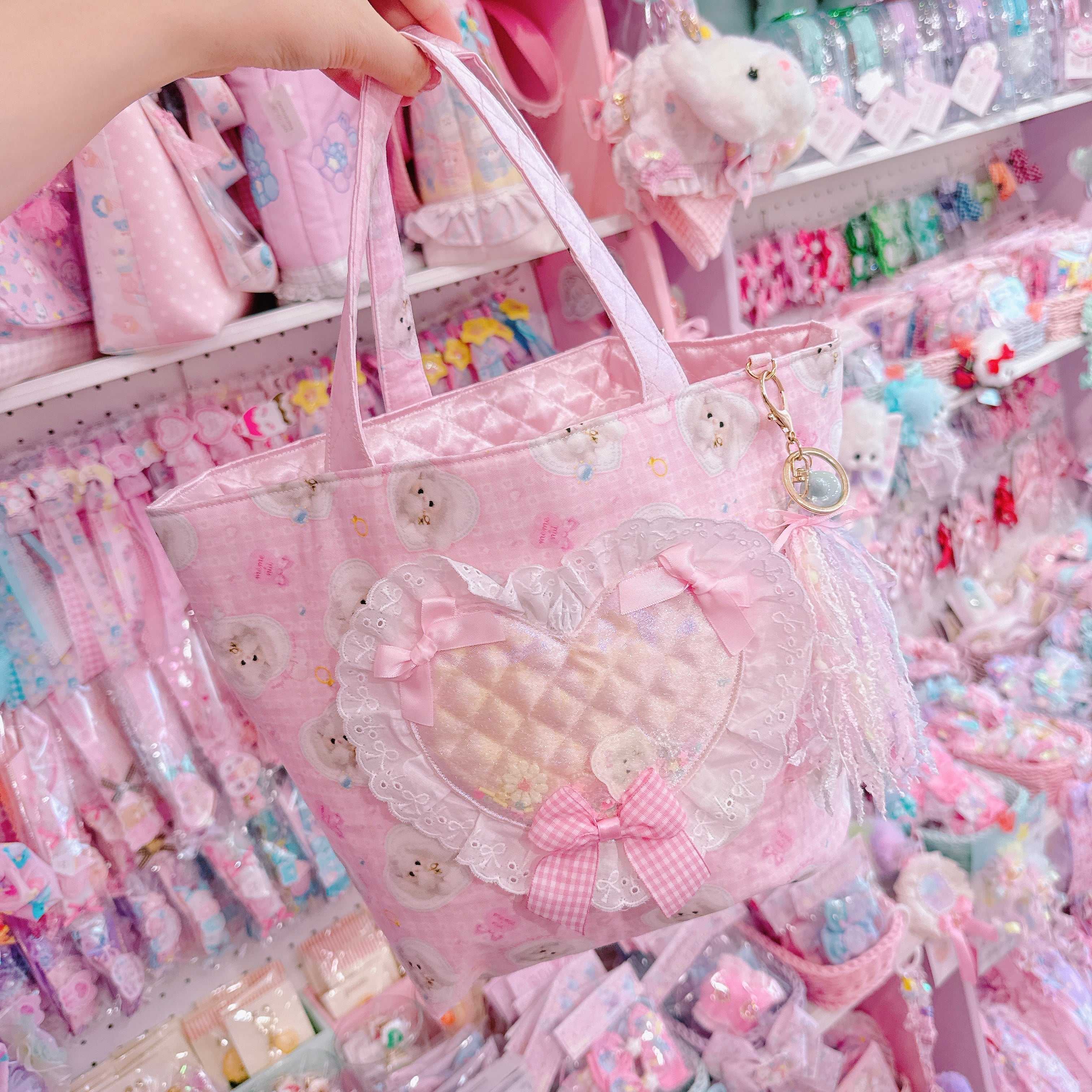 【C7】39-14ハートポケットトートバッグ