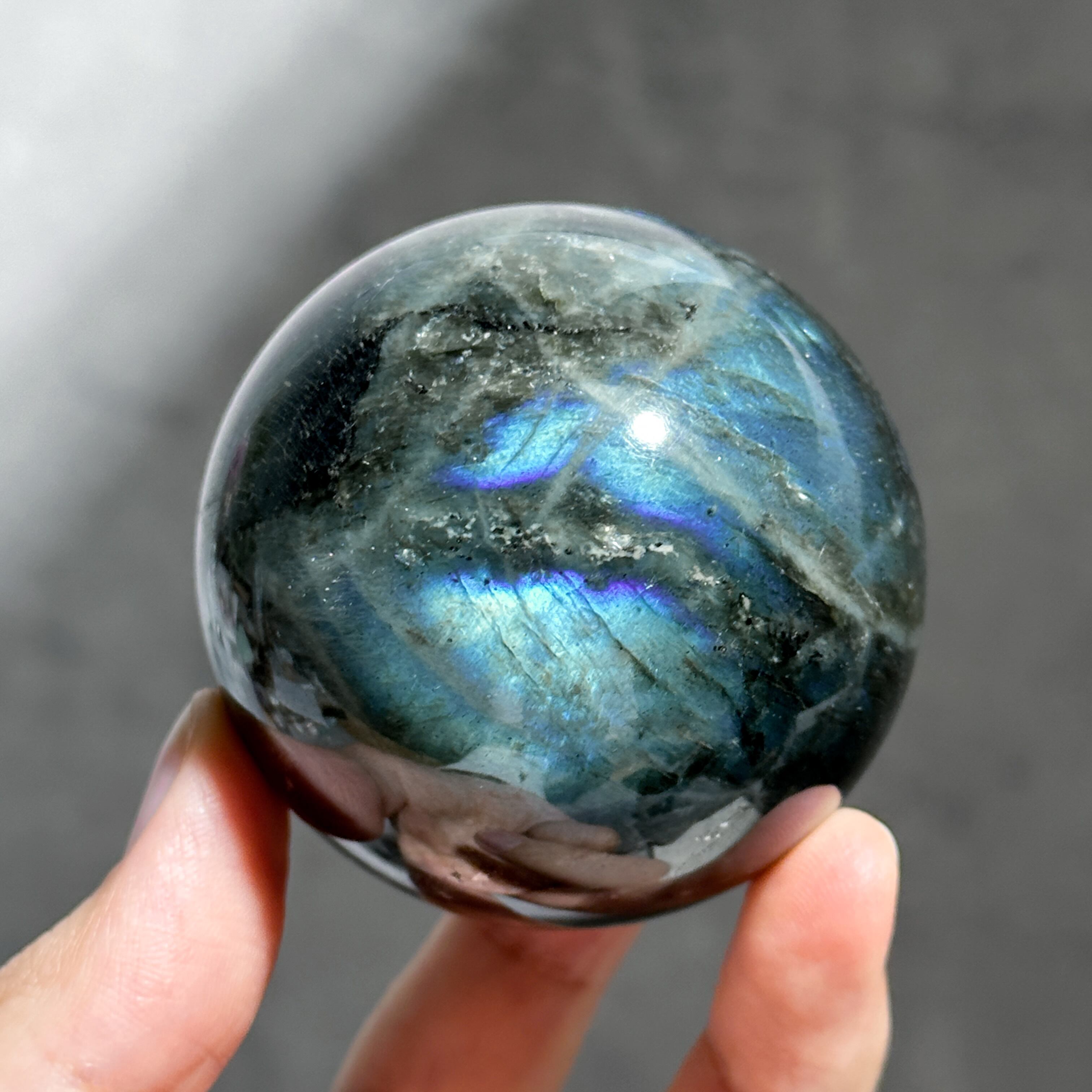 ラブラドライト スフィア 62◇ Labradorite ◇天然石・鉱物