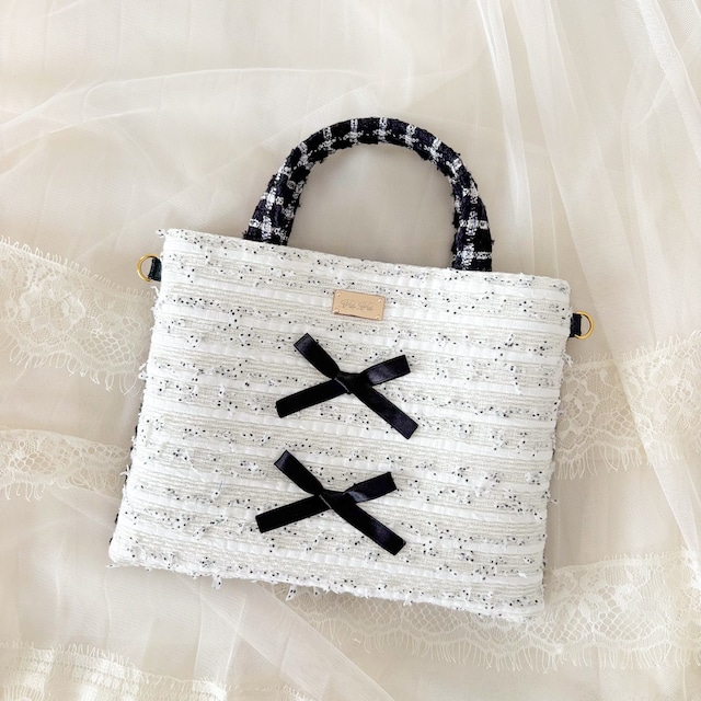 5【ショルダーバッグ】Couture Pochette〔Italy×with Ribbon〕