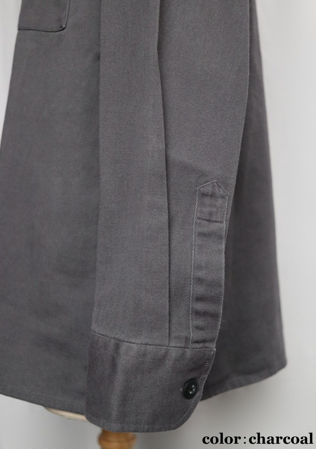 rabbit with ears grabbed Long sleeve shirt（ラビット ウィズ イアーズ グラブド ロング スリーブ シャツ)【Charcoal】