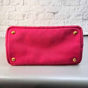 PRADA プラダ カナパ ２WAY キャンバス ハンドバッグ ピンク A-12634