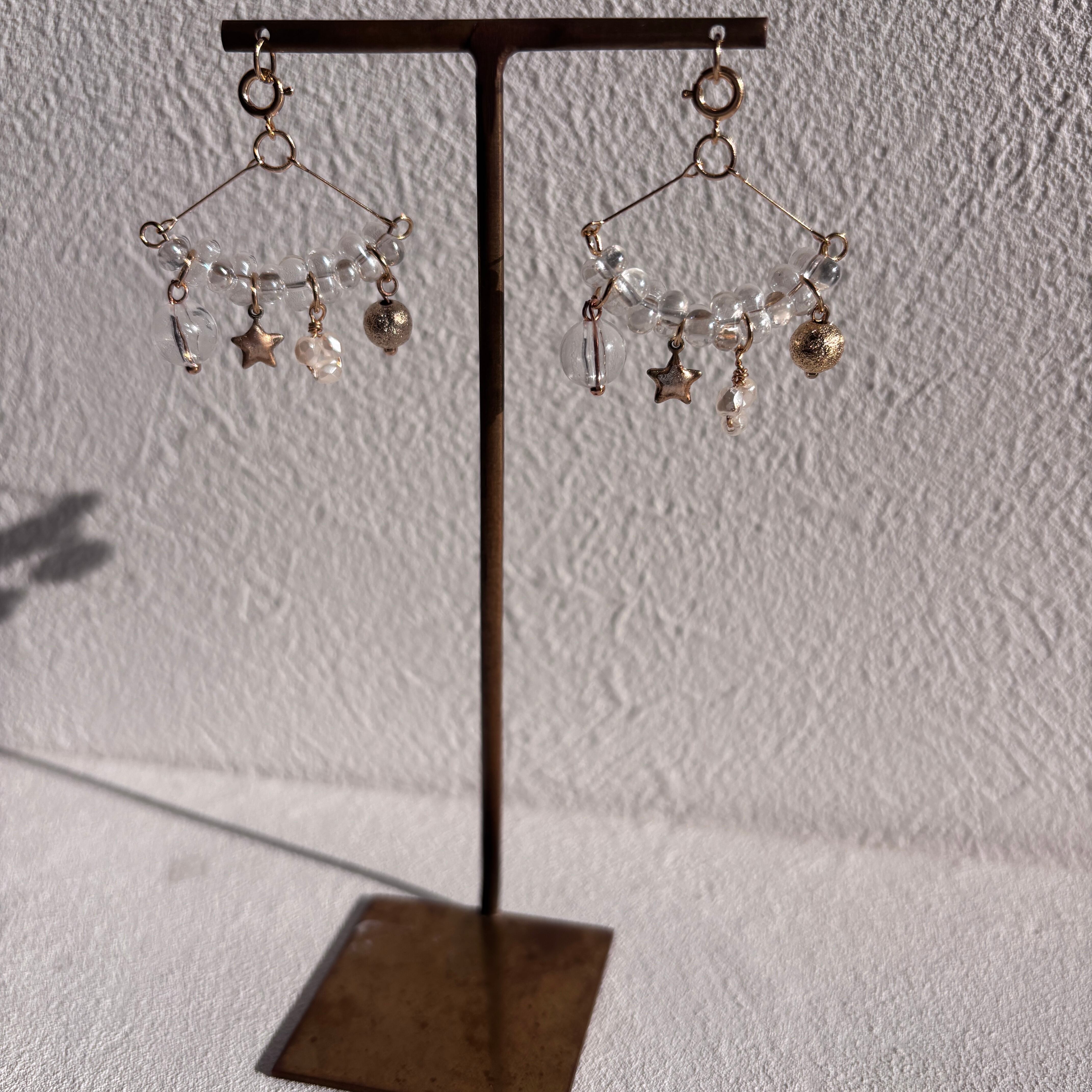 4連ゴールドキャッチ ー太陽の光 パール 2way使用