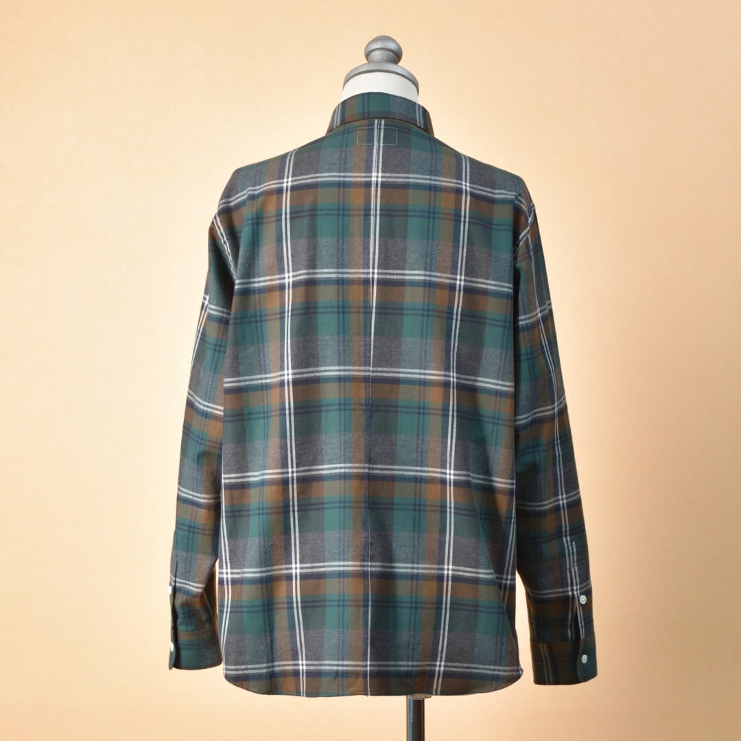 weac. ウィーク OOKAMIKUN ネルチェックシャツ【送料無料】