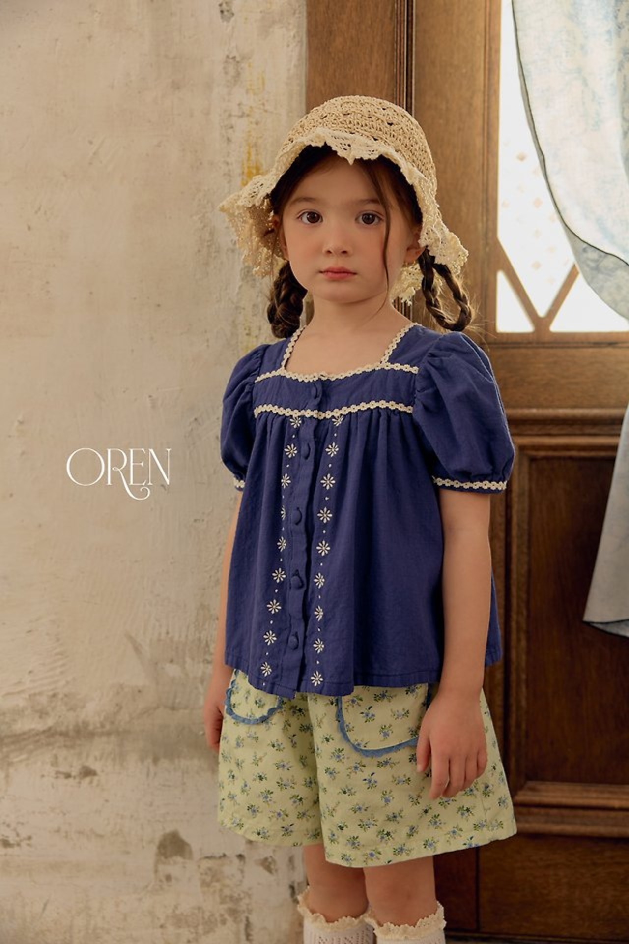 [Oren] Eloise Linen Blouse / [오렌] 엘로이즈린넨블라우스