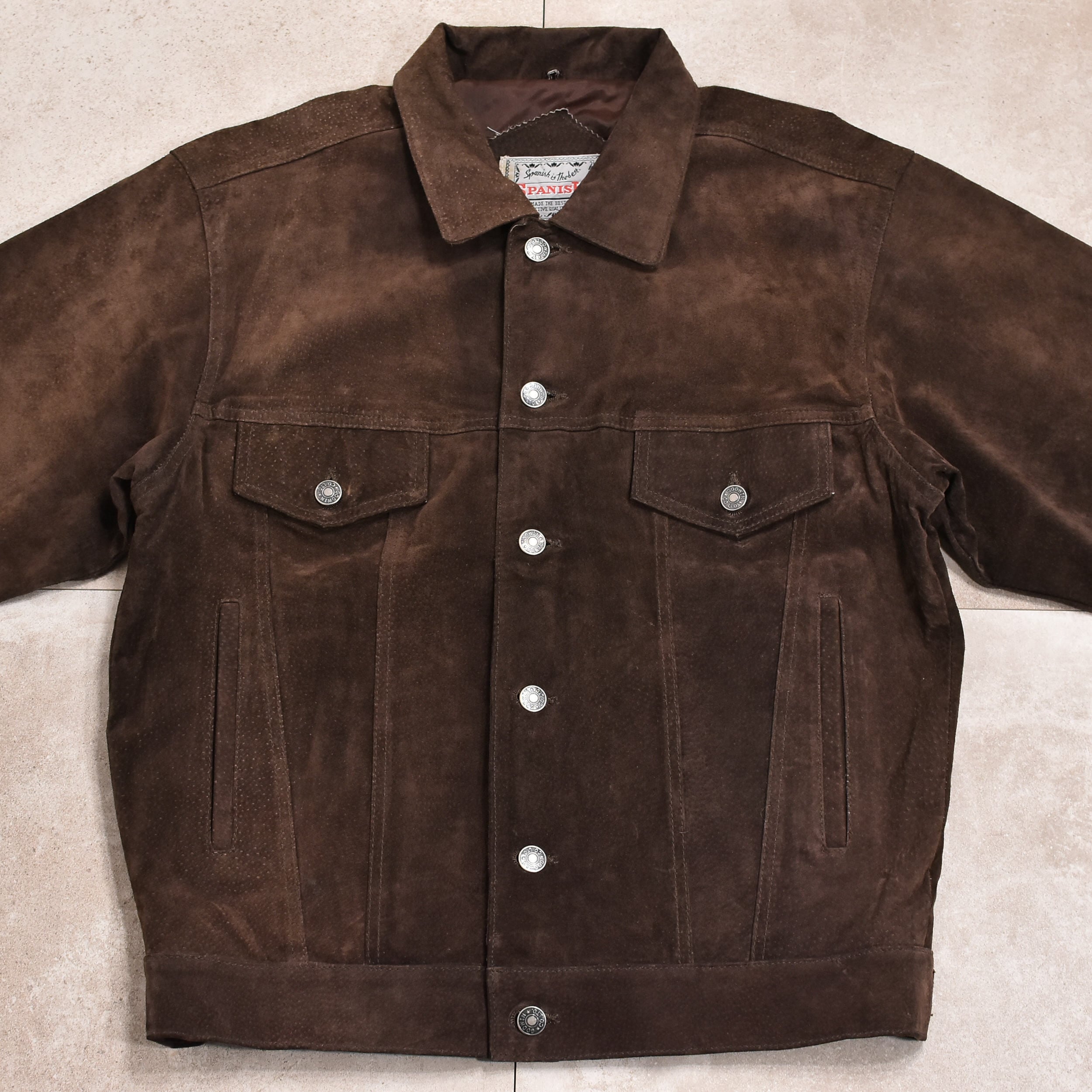 80~90s Suede leather tracker jkt | 古着屋 grin days memory 80~90s Suede leather tracker jkt | 古着屋 grin days memory
