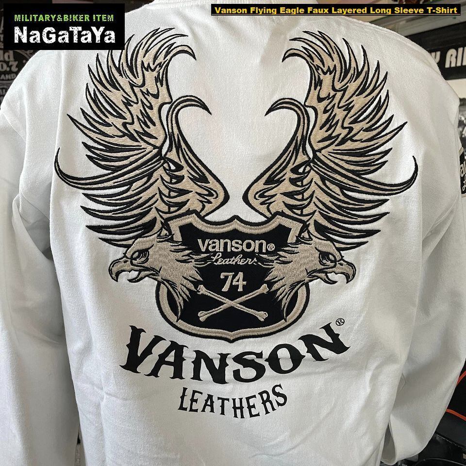 VANSON バンソン ロゴエンブレム刺繍 値下げ可