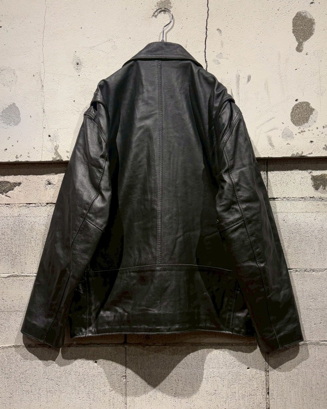 洋楽 KAMAKAZE Caka otto】Multiple Gimmick Euro Vintage Leather Jacket | Caka