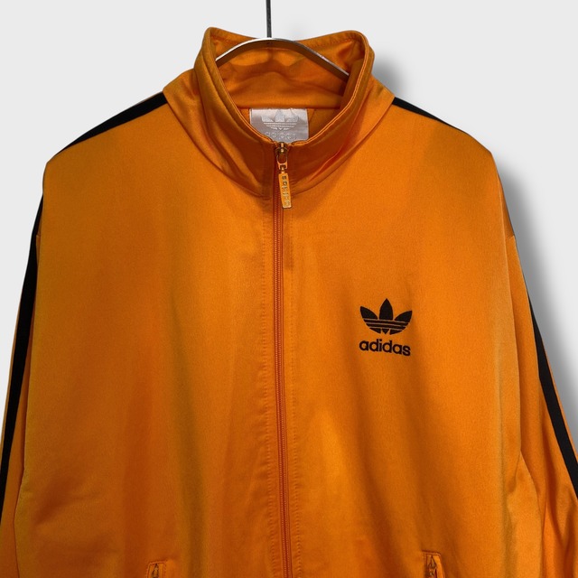 80s adidas アディダス トラックジャケット ジャージ オレンジ S