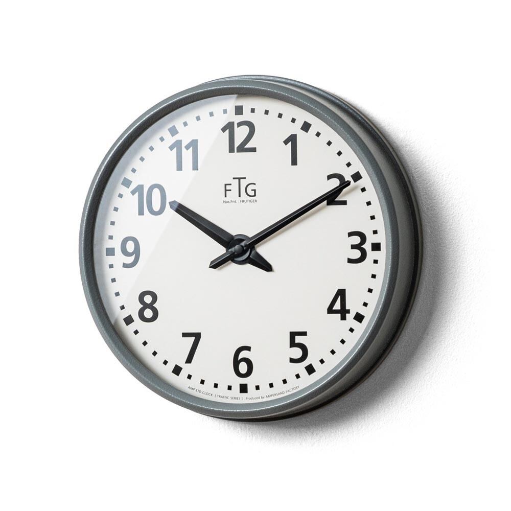 壁時計 掛時計 AMPERSAND アンパサンド Frutiger 65 Bold ウォールクロック AMP-C061