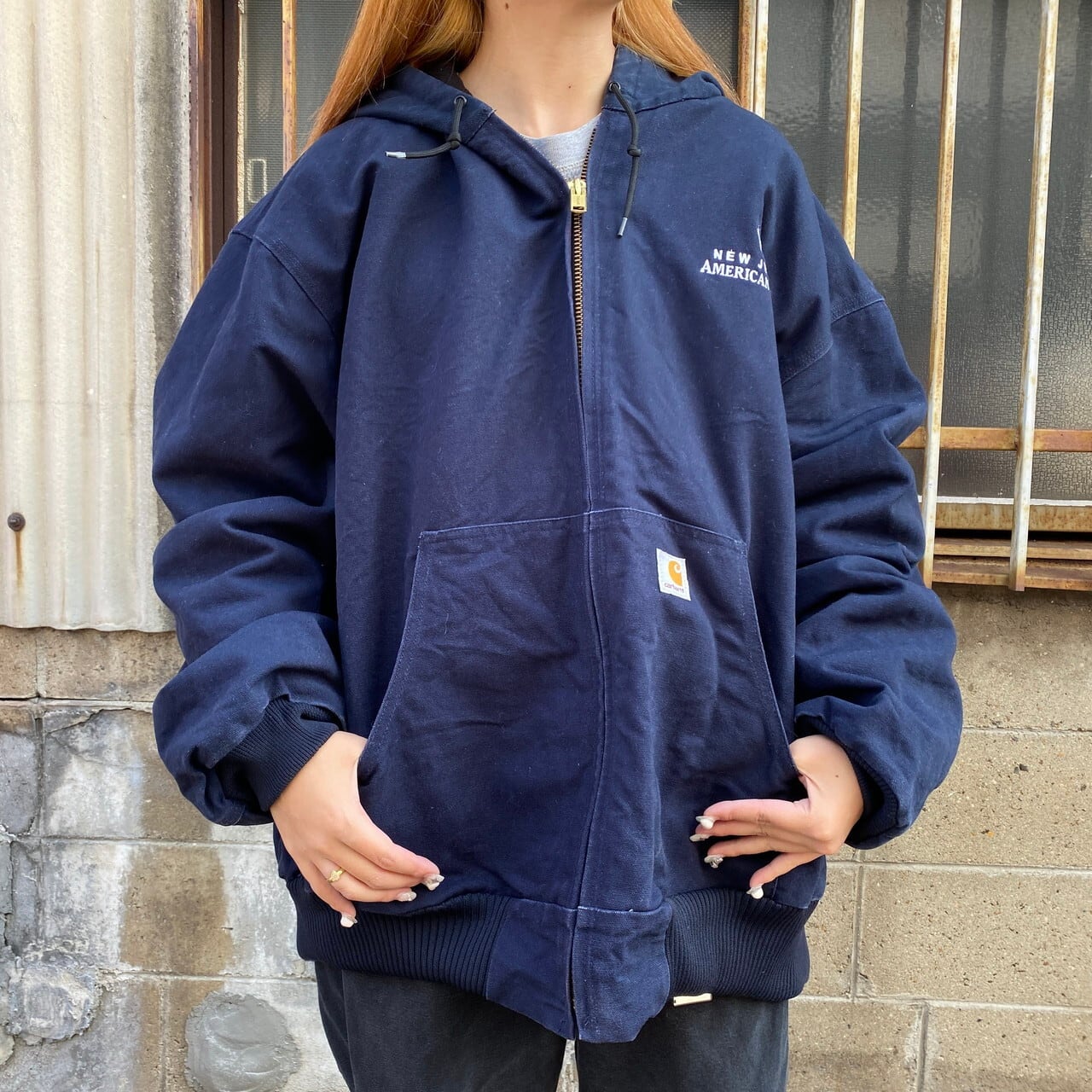 ビックサイズ カーハート Carhartt アクティブジャケット ダック地フルジップパーカー メンズXXXL /eaa315150