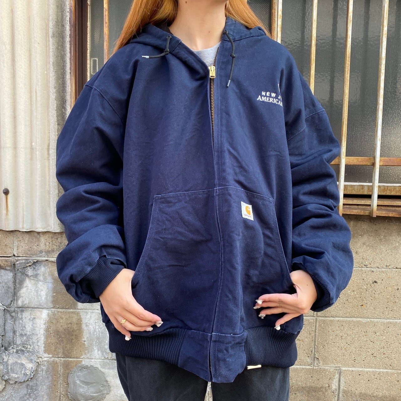 ビッグサイズ Carhartt カーハート 企業ロゴ刺? アクティブジャケット 