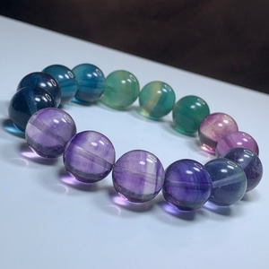 3.レア色☆発色美✩グラデーションフローライトブレスレット