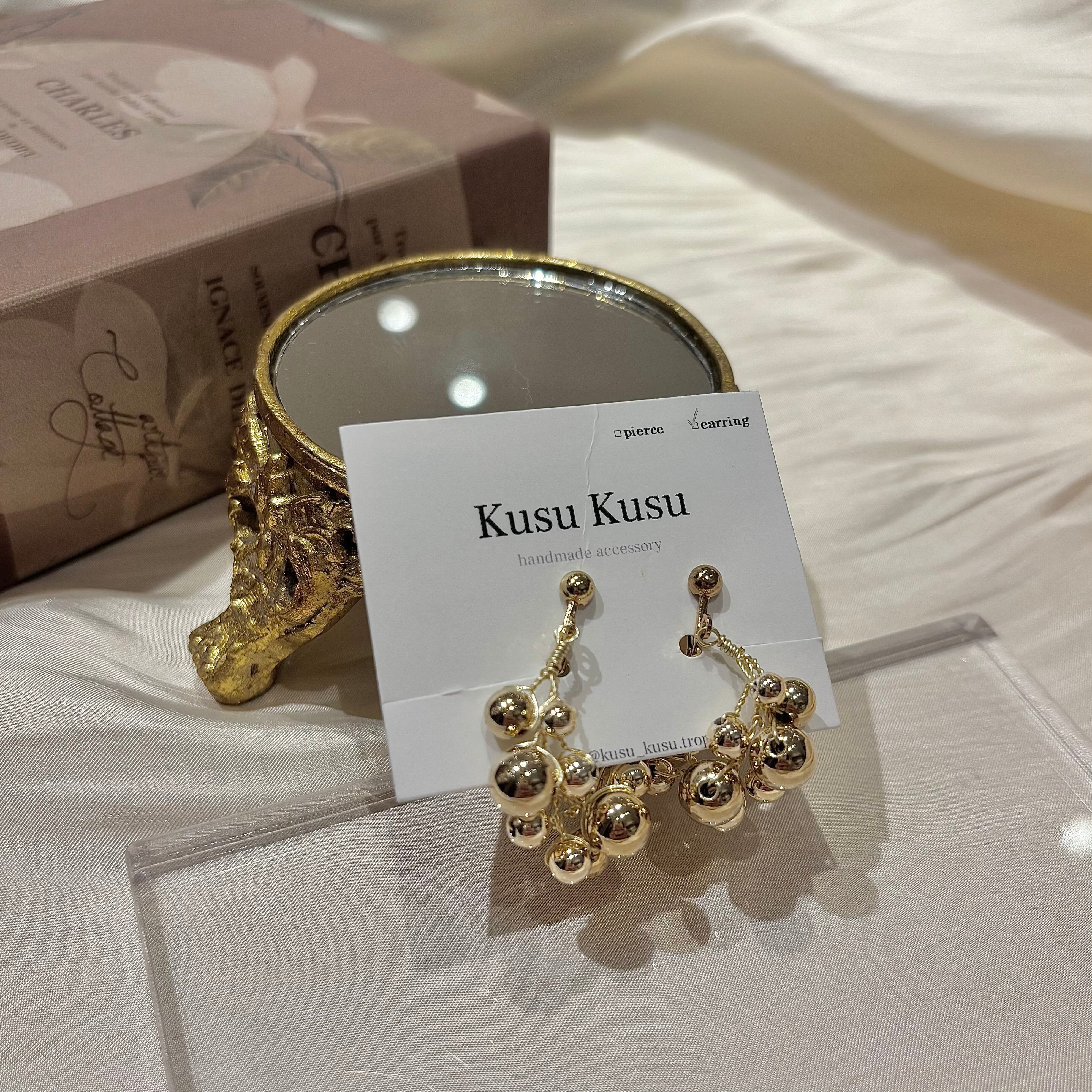 フープ小枝　イヤリング　(A43-1)1