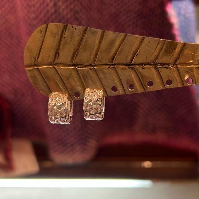 TOPANGA Jewelry　Silver Hammered Earrings シルバーハンマードイヤリング ピアス　S925　ギフト　プレゼント　シルバー