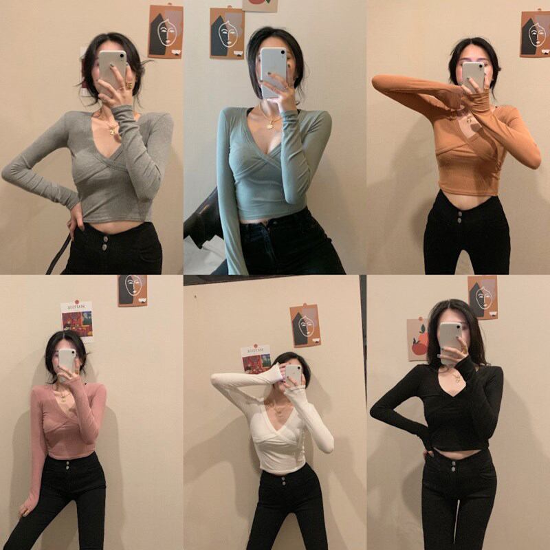 ニットセーター Vネックショートシャツ スプリングトップス 春物 ブラックストロベリース67729336967