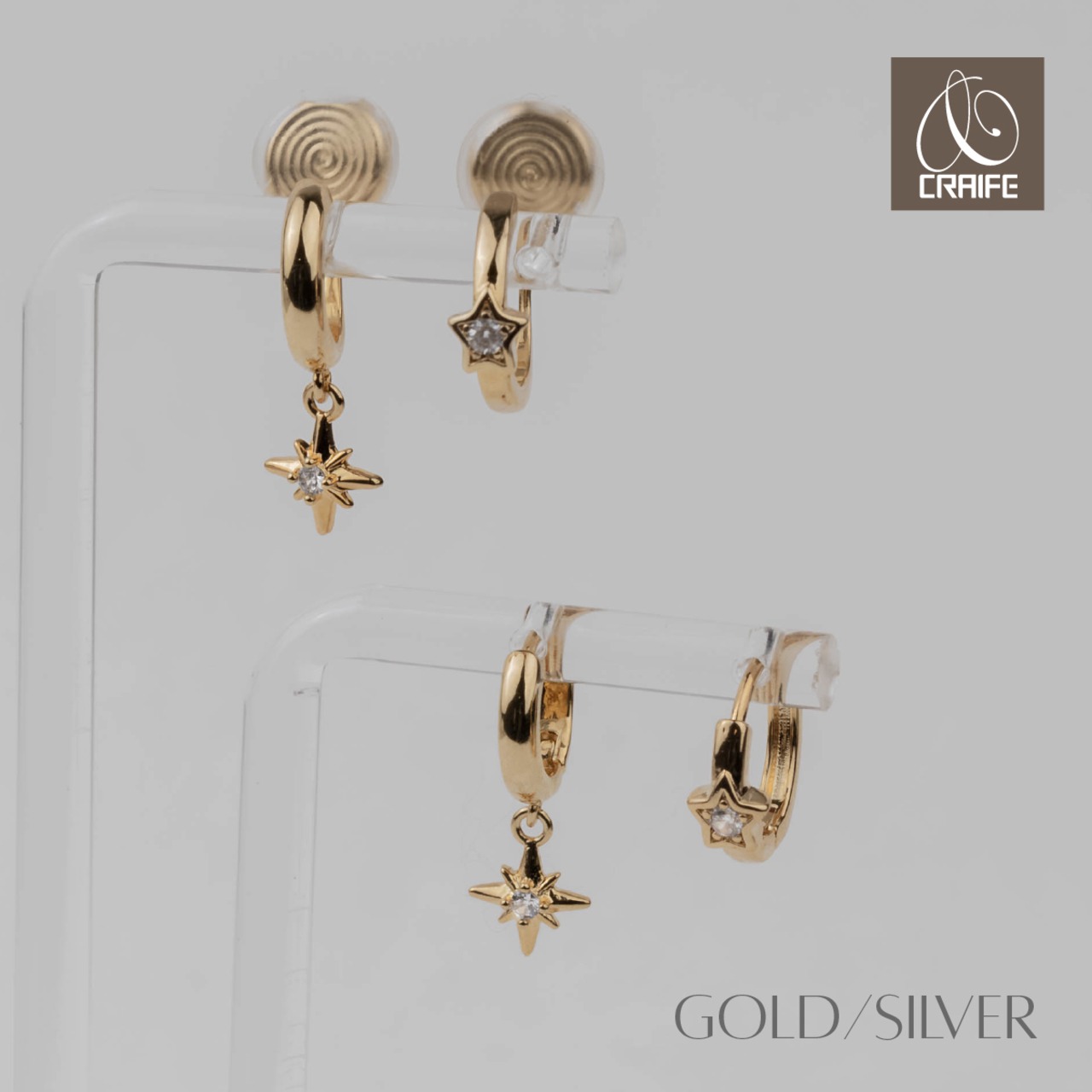 Earring/Pierce -Gold/Silver-