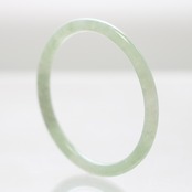 【内径 約62mm】 princess/clear green 翡翠バングル A貨翡翠 jd_bg1236