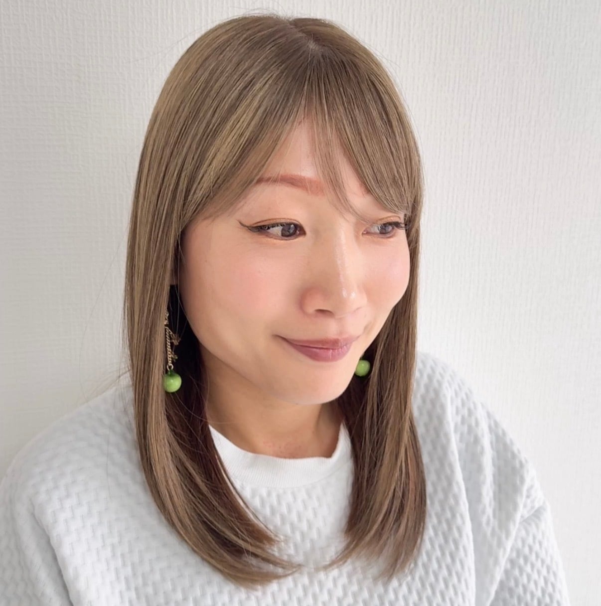 メロントップ (百合子ワイヤー付き) ベージュミックス 未カット レミー