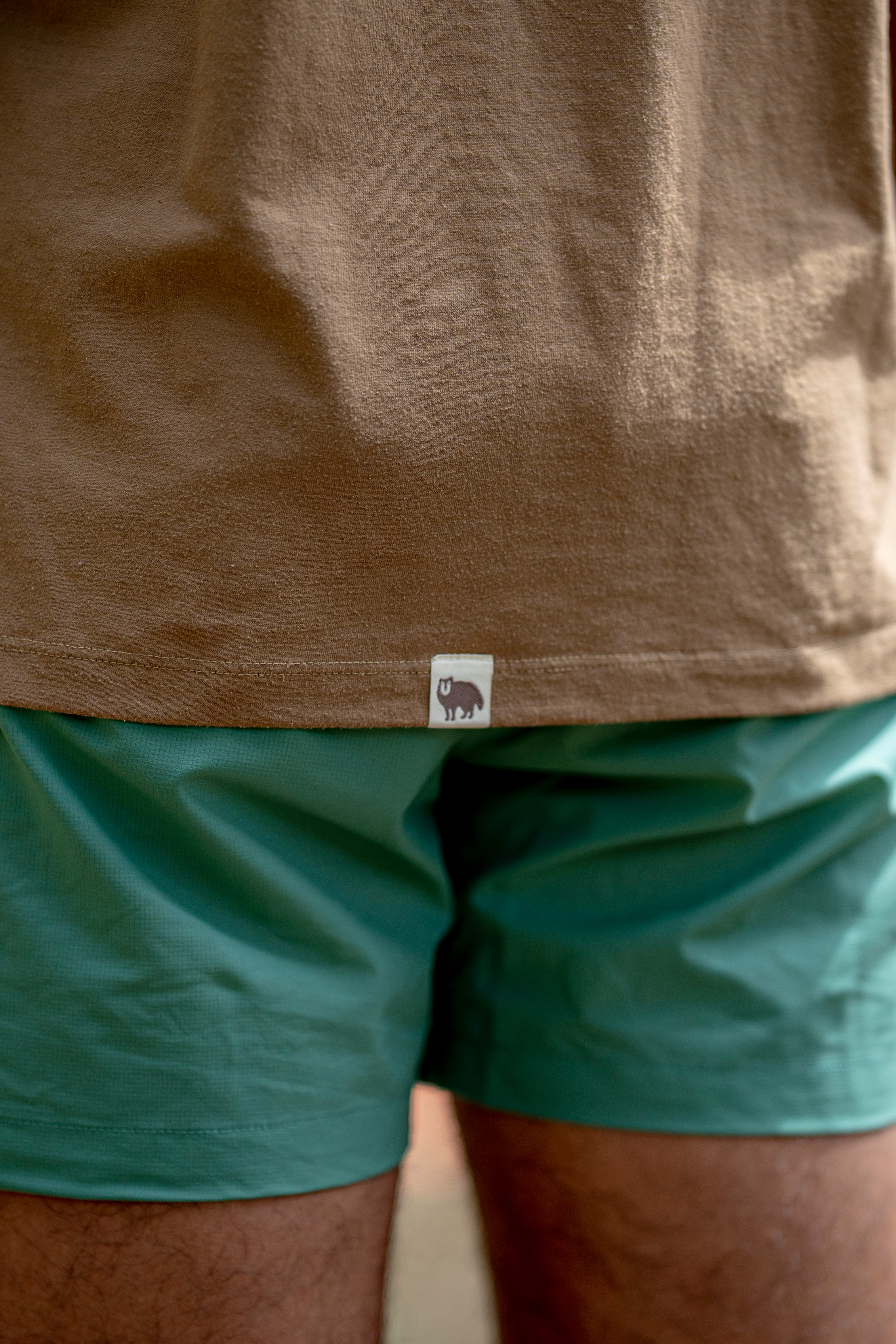 Sato SS Mock Neck 2 : Color Camel | TANNUKI Running Wear Shop