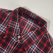 Mademoiselle NON NON マドモアゼル ノンノン チェック シャツ ブラウス M/レディース 薄手