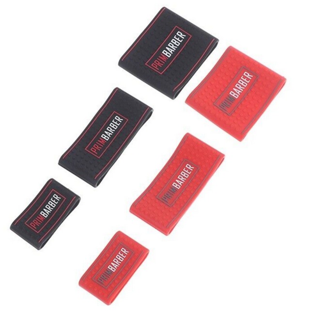 【WAHLにはコレ】PRIM BARBERクリッパーグリップ3個セット　レッド
