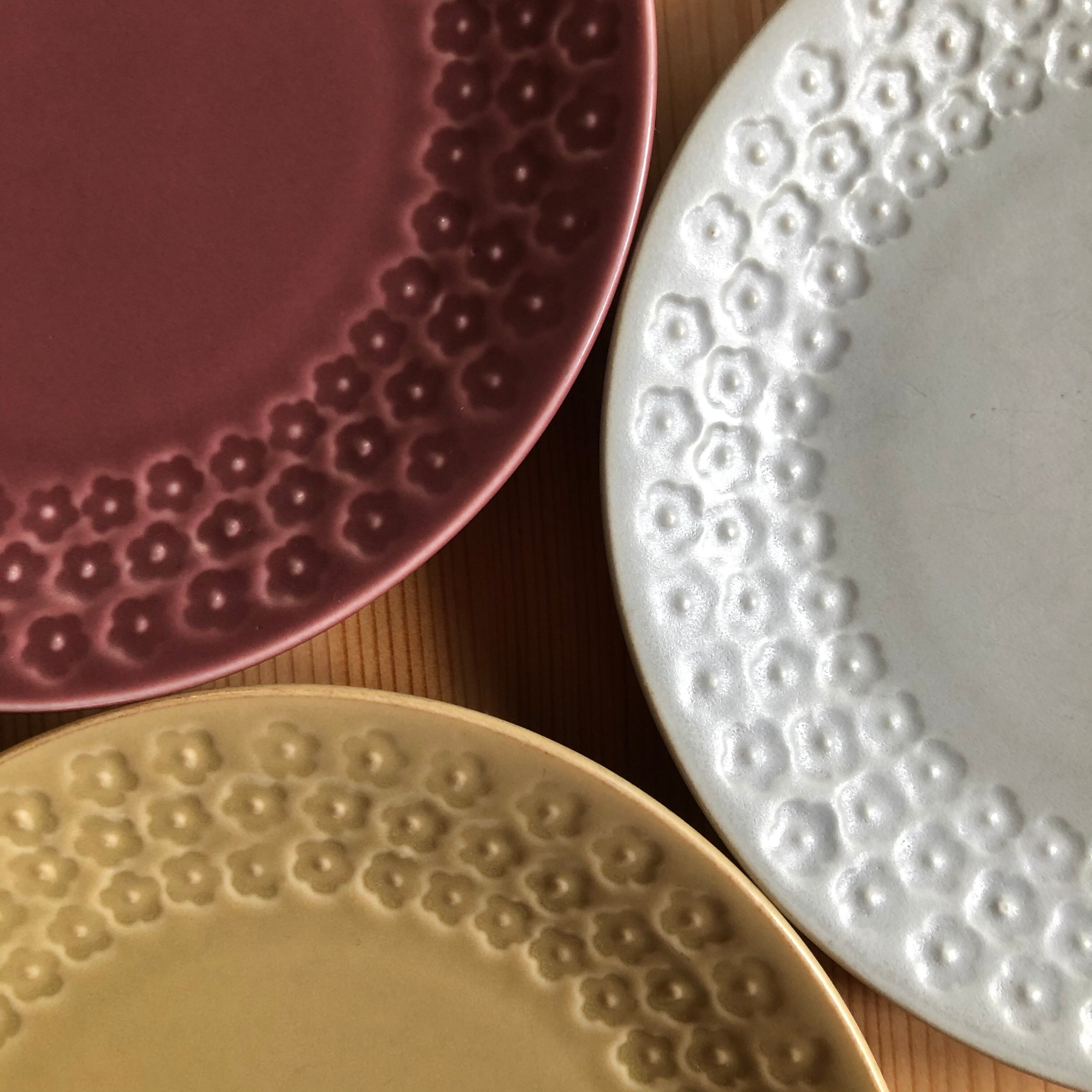 印花型5.0皿「茶マット」