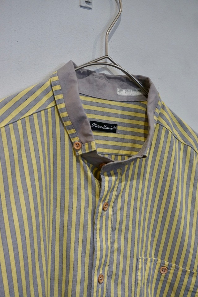 cotton stripe s/s shirt