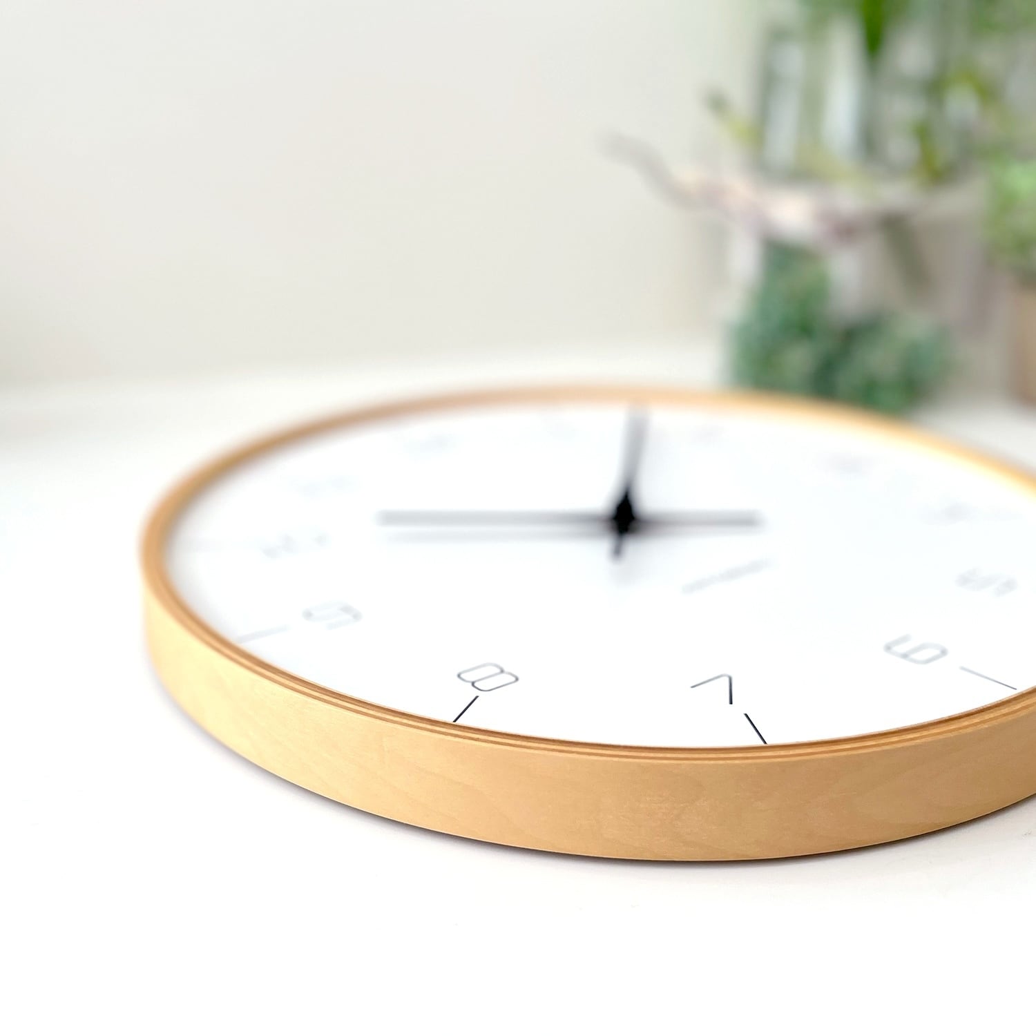 KATOMOKU plywood clock 7 ナチュラル km-71NA 掛け時計 | 加藤木工