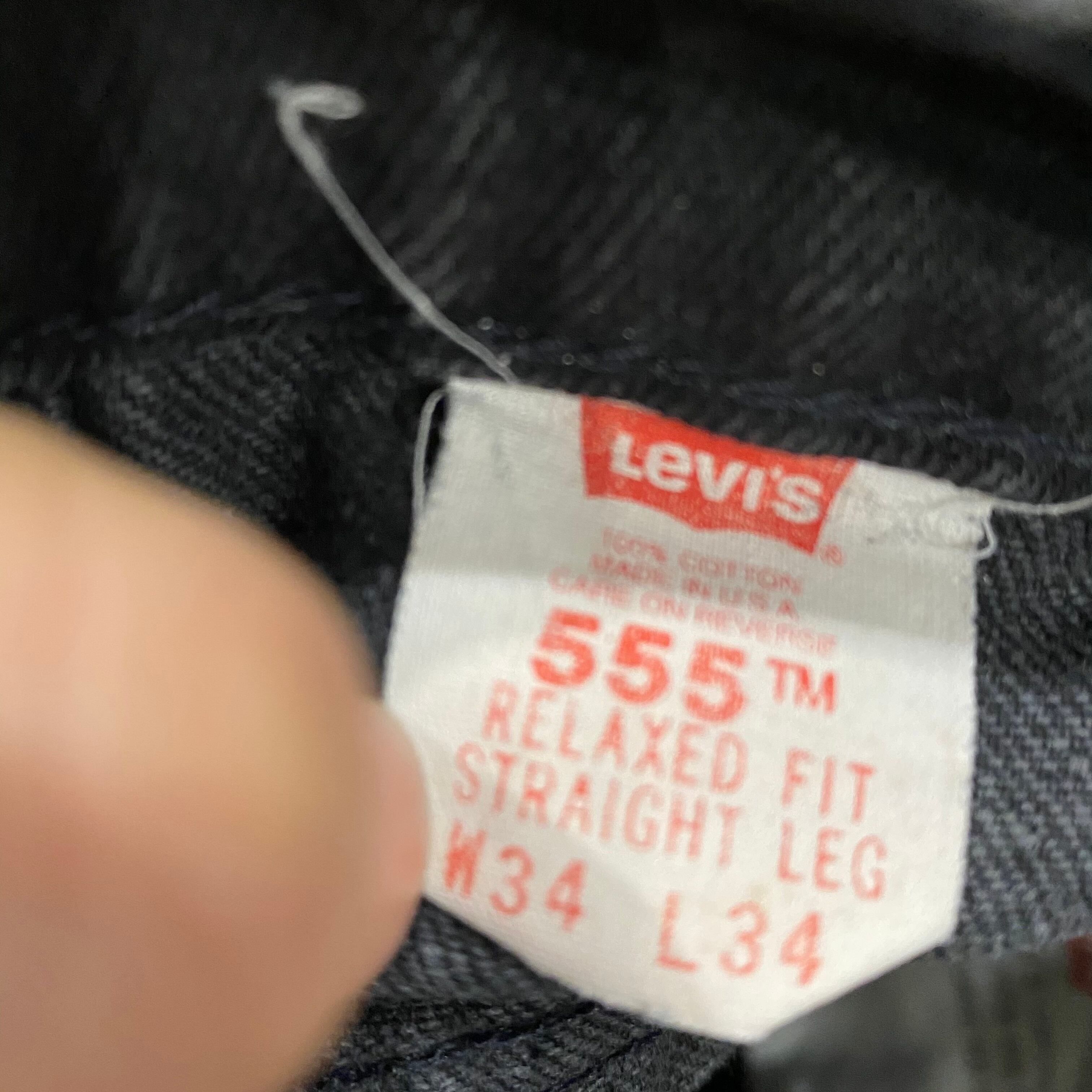 90s Levi's 555 black denim pants | What'z up 90s Levi's 555 black denim pants | What'z up