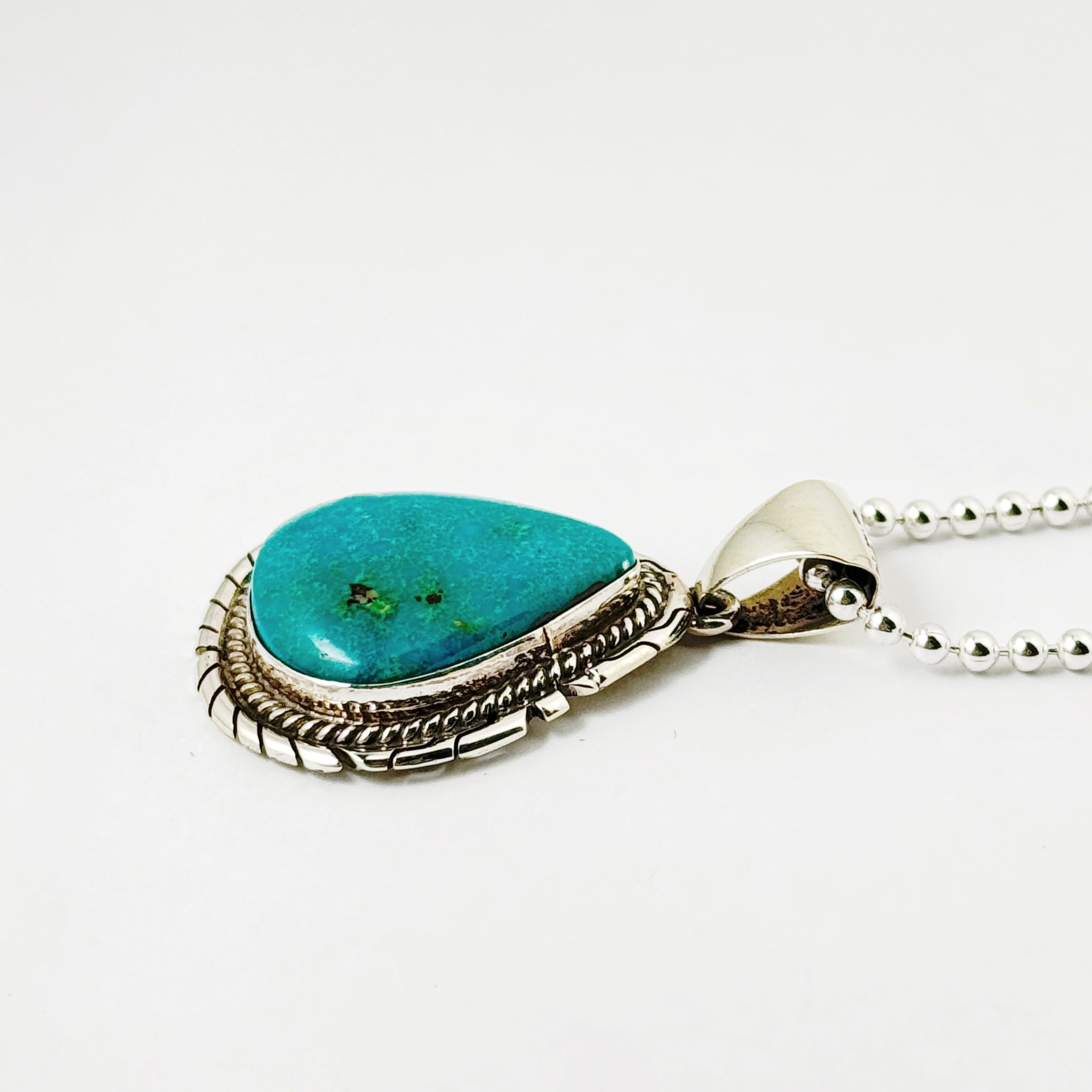 Indian Jewelry 》PEGGY SKEETS キングマン ターコイズ ドロップ