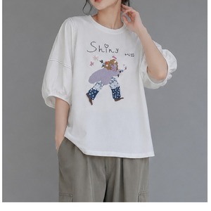 SALE！異素材切替ボリュームスリーブプルオーバー/M～L