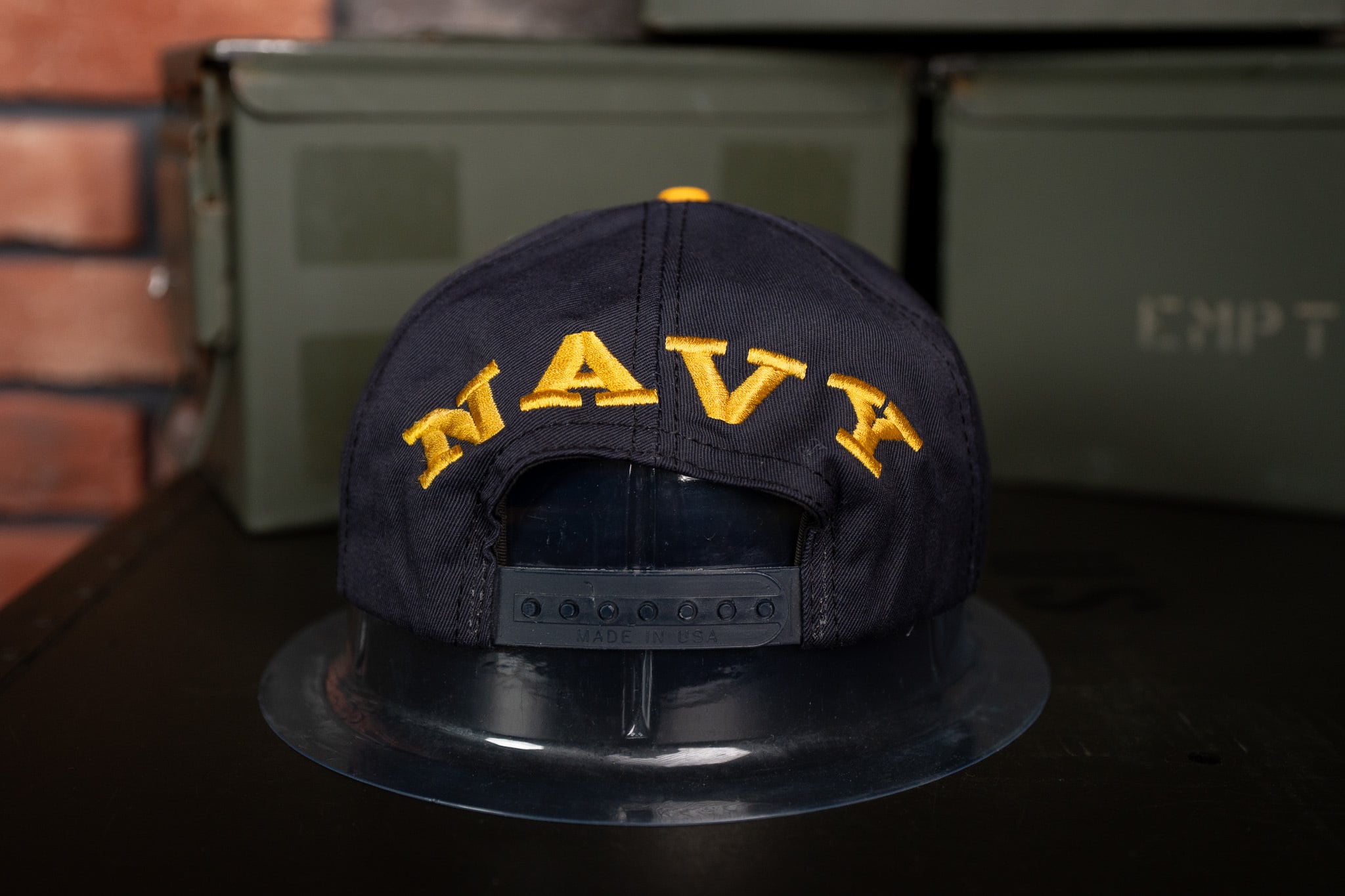 GOODYEAR トラッカーキャップ USA製 ネイビー【希少】 Made in USA】 Vintage Trucker Cap 