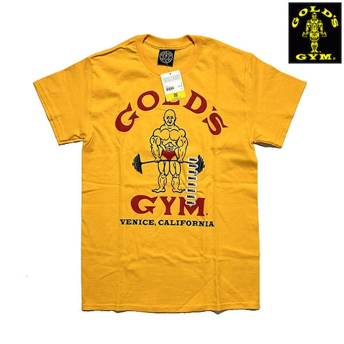 GOLD'S GYM LOGO Tshirts ゴールドジム ベニス本店限定　Tシャツ【00205101-ylw】