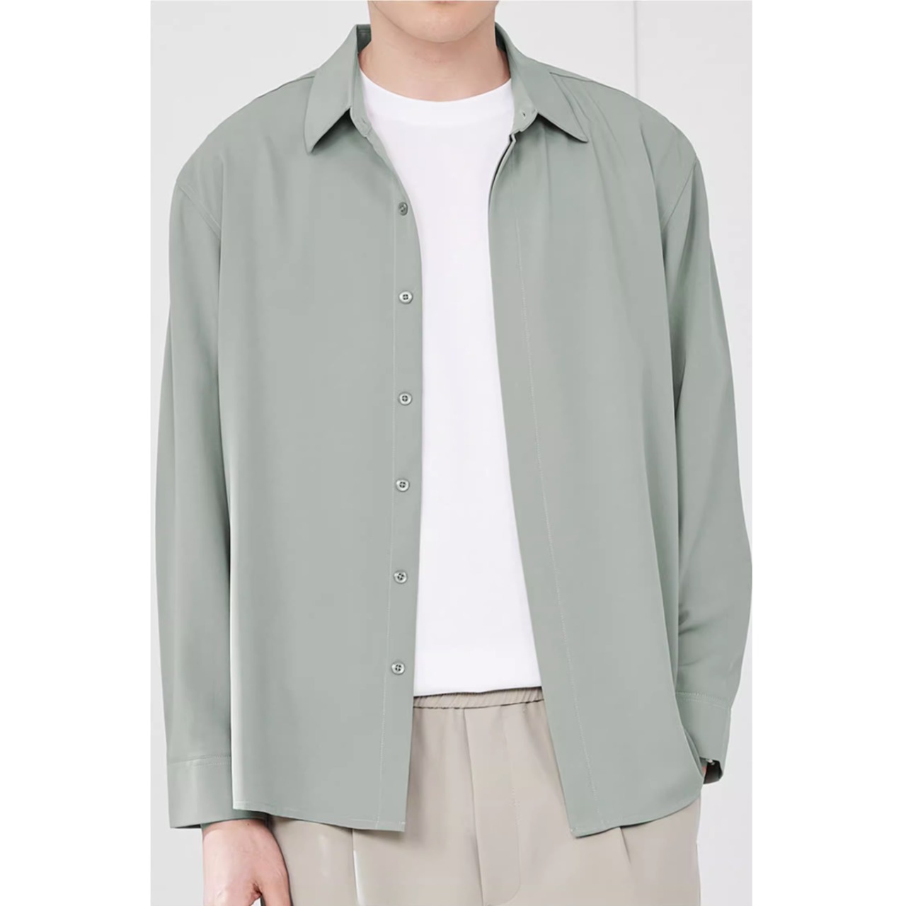 ストレートシルエット ロングスリーブシャツ af0320