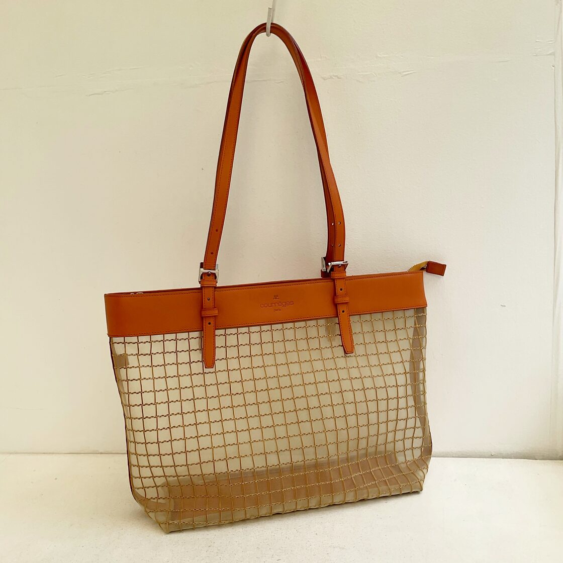 courreges leather×mesh tote bag | PAY ID