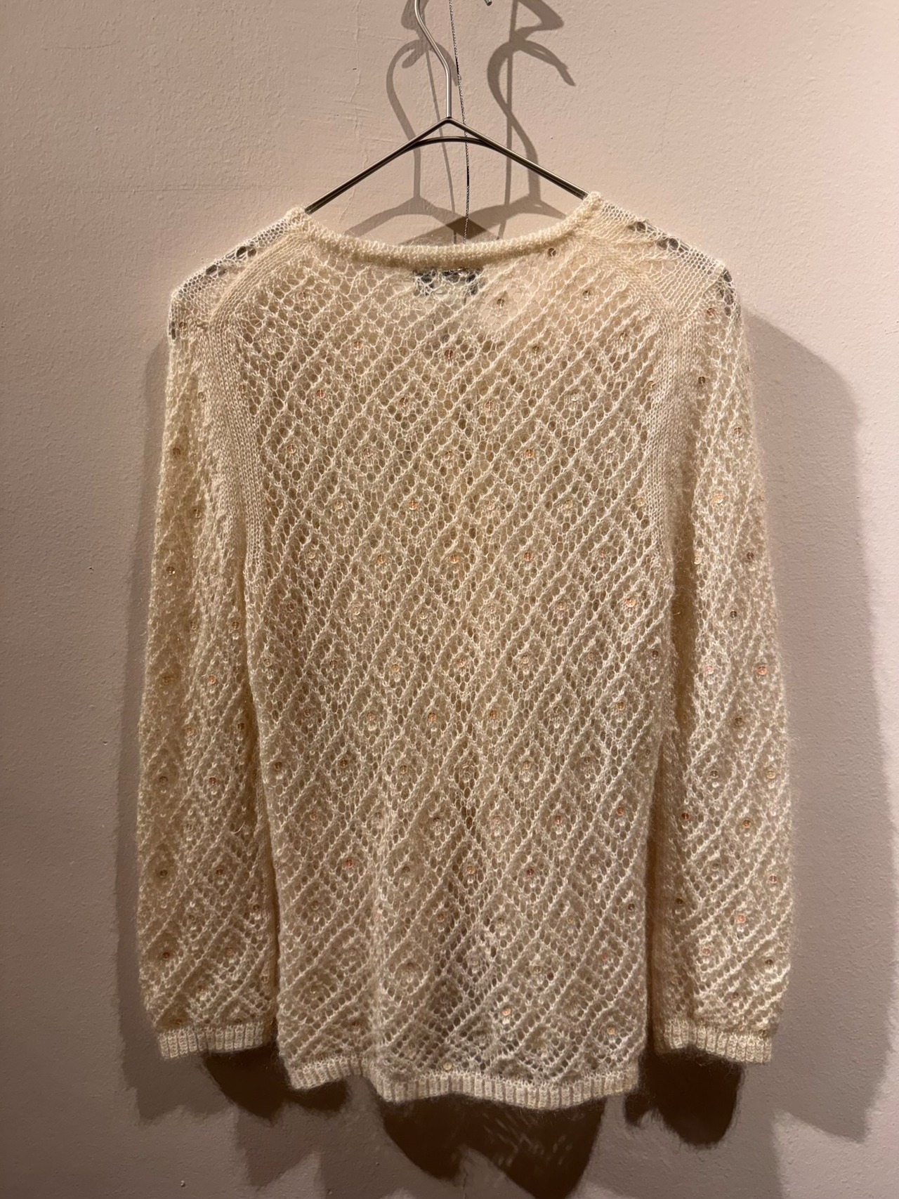 BANANA REPUBLIC Mohair Blend Openwork Cardigan