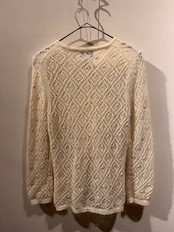 BANANA REPUBLIC Mohair Blend Openwork Cardigan