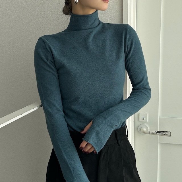 【予約：9月下旬入荷予定】2026くしゅモック指穴knit/ブルー