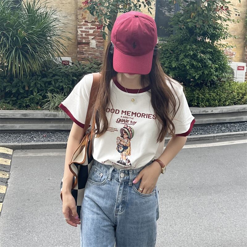 22ss リトルガールプリントtシャツ 韓国レディースファッション通販 Krex ケーレックス 22ss リトルガールプリントtシャツ 韓国レディースファッション通販 Krex ケーレックス