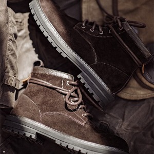 Genuine Leather Lace-up Boots / 本革 レザー レースアップ ブーツ