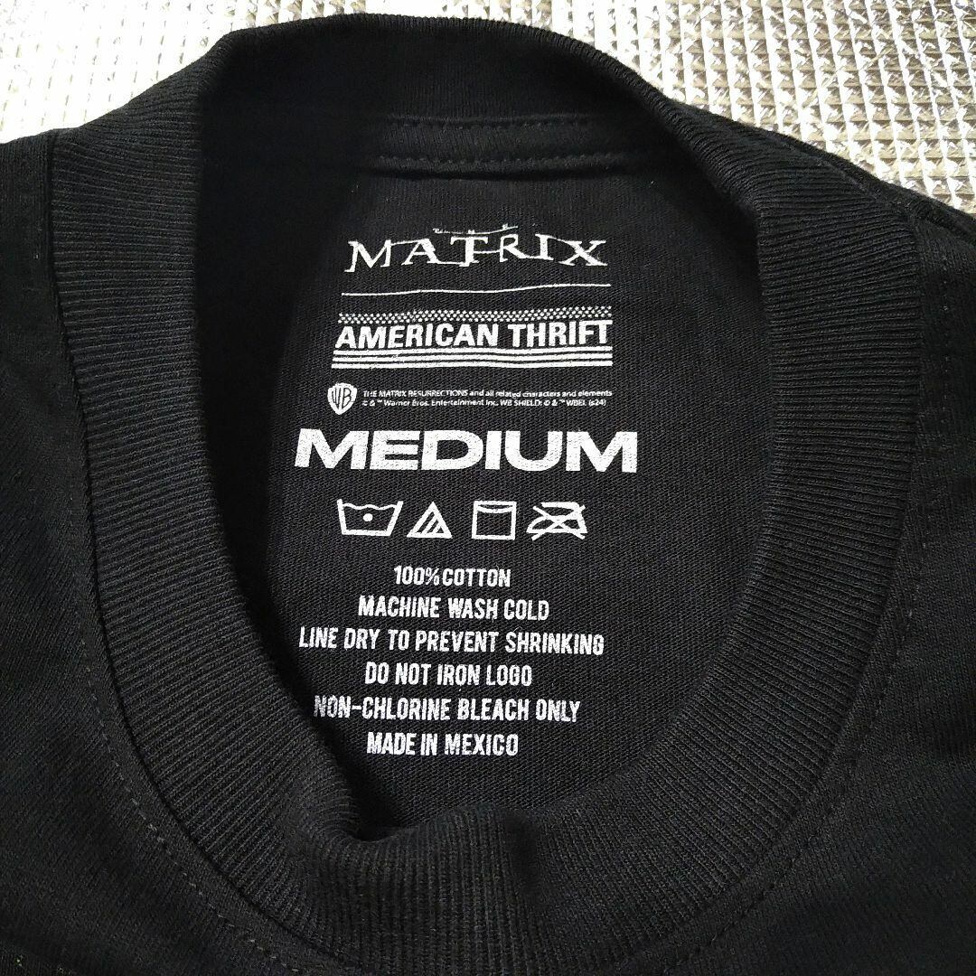 マトリックスムービー Tシャツ X-LARGE シングルステッチ マトリックス Tシャツ M 実寸XLくらい 黒 ムービーT