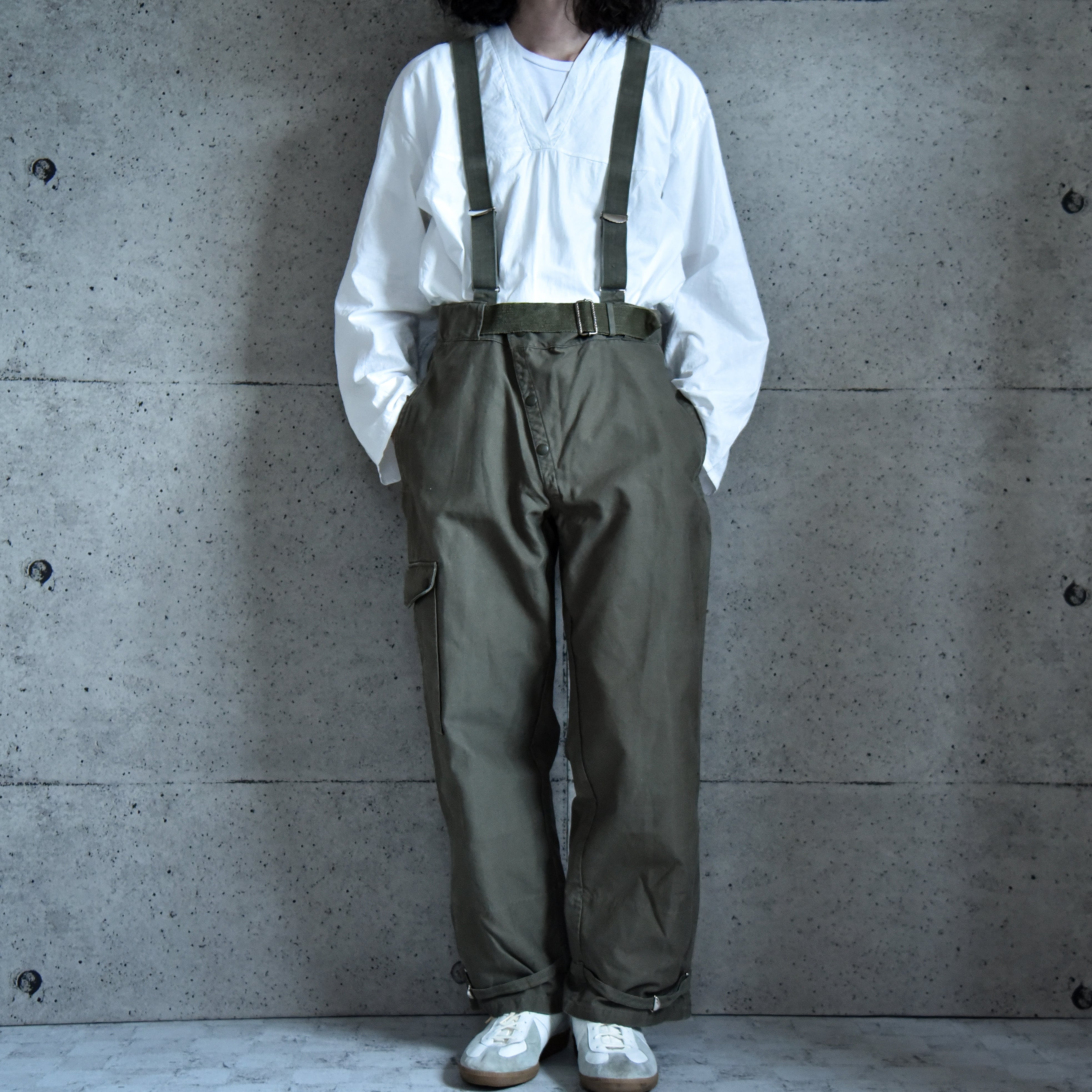 ドイツ軍サスペンダーパンツ　german military work pants