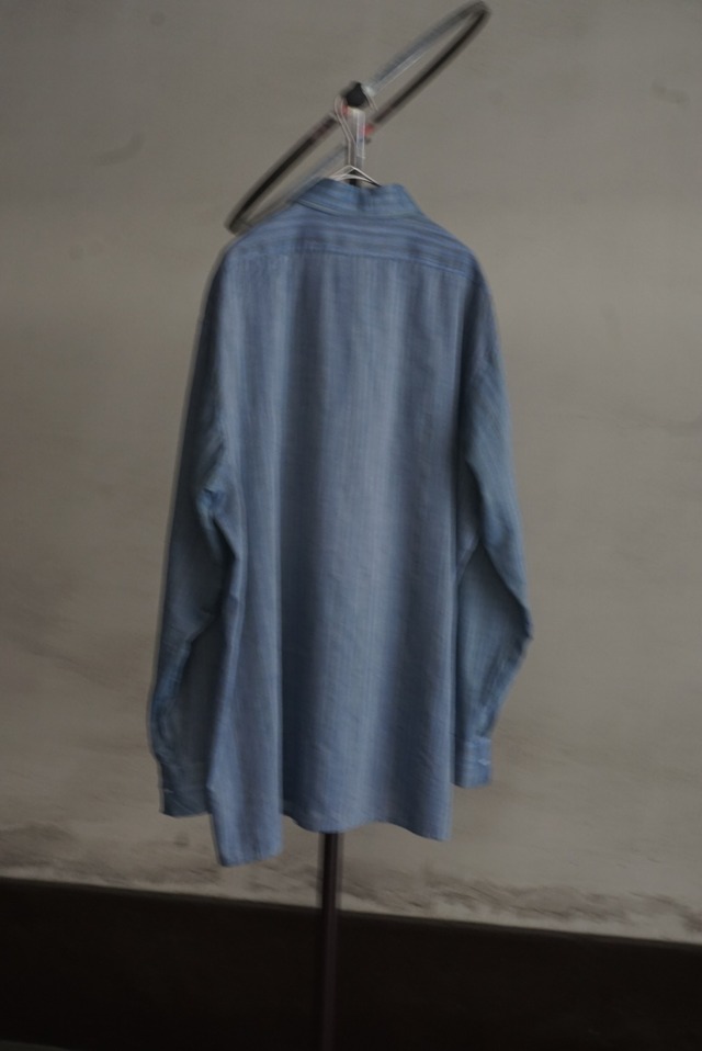 70s Blue Shadow Stripe Shirt