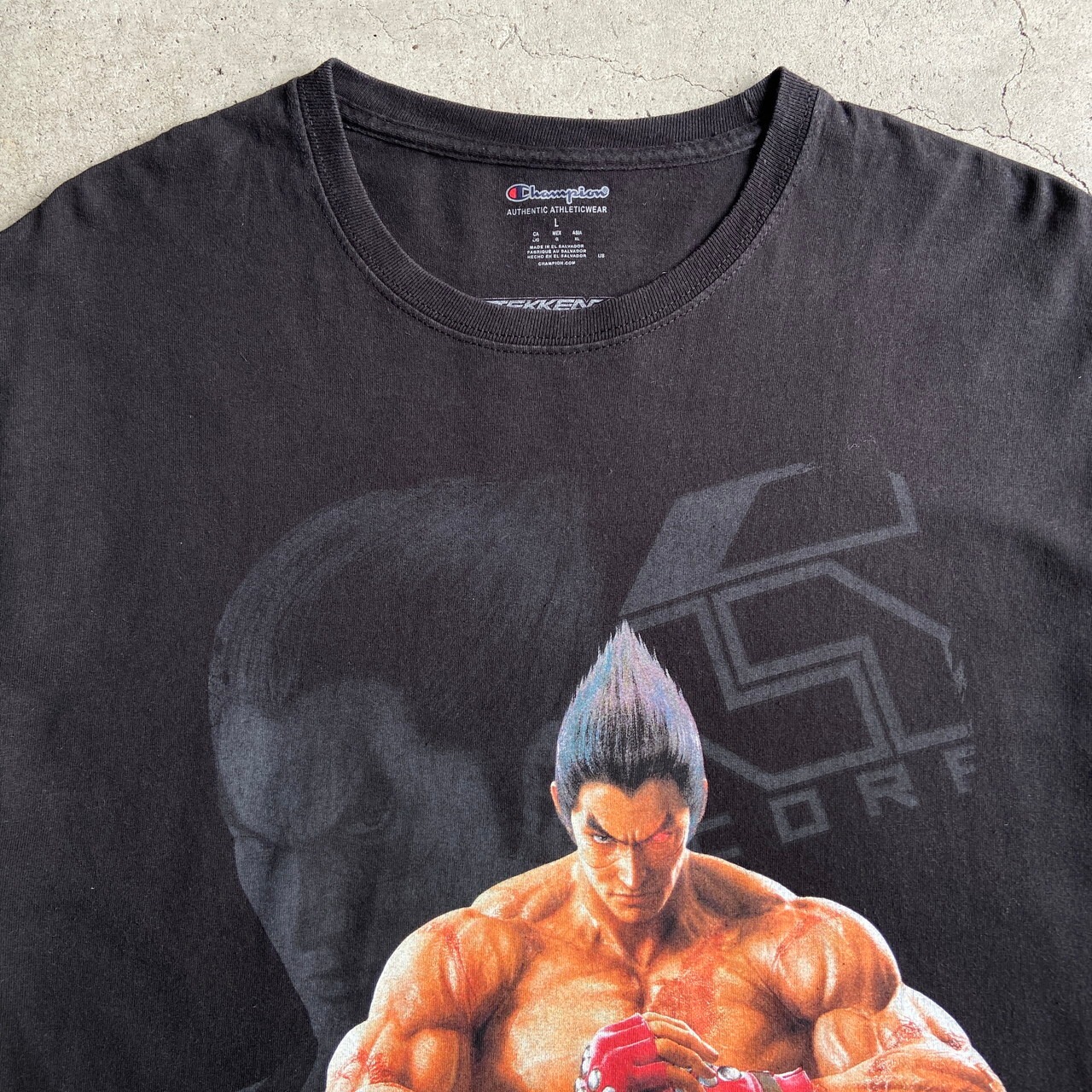 鉄拳7 三島 一八 ゲーム キャラクター プリント Tシャツ メンズL 古着 