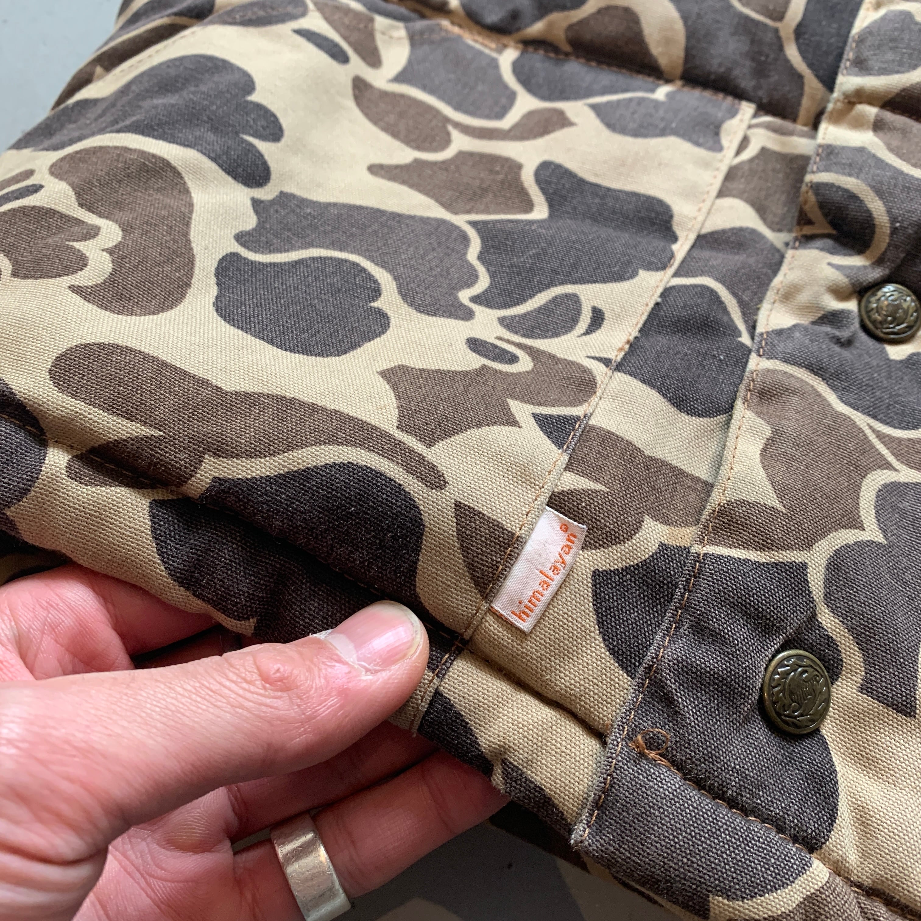 80s himalayan duck hunter camouflage down vest【高円寺店】 | What