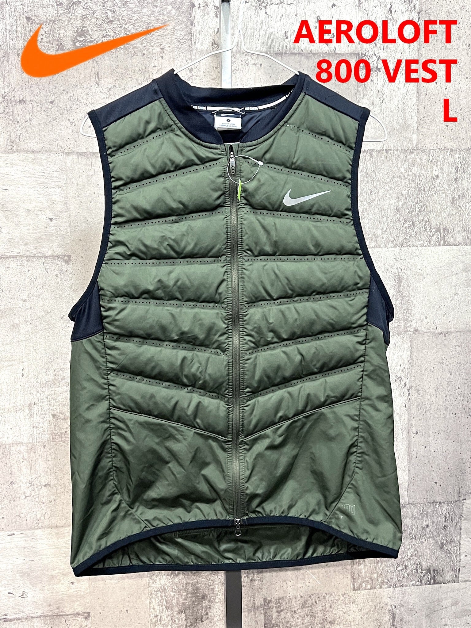 ナイキエアロロフト ダウンベスト nike ベスト ランニング 黒 ナイキ
