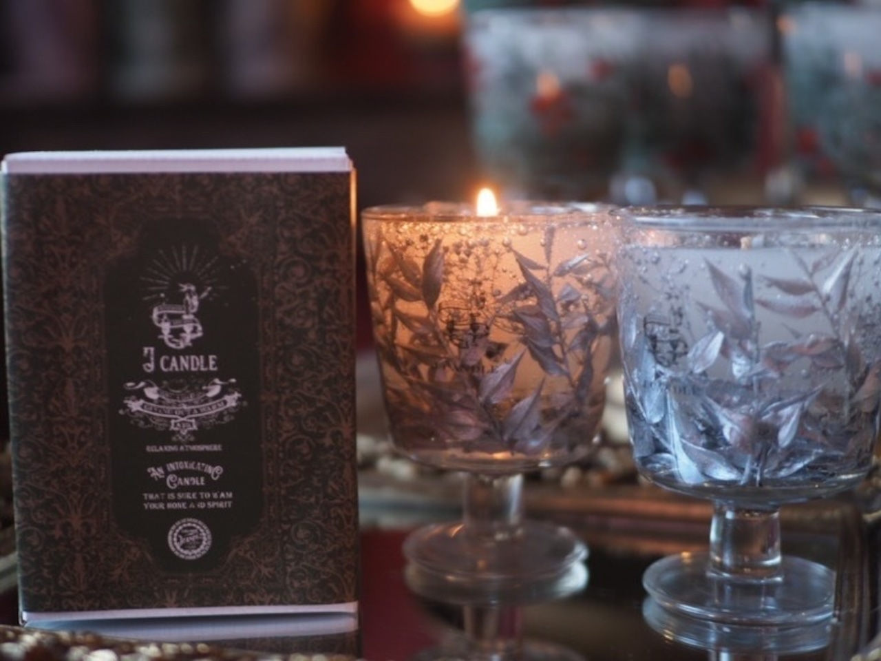 botanical aroma candle - platina-